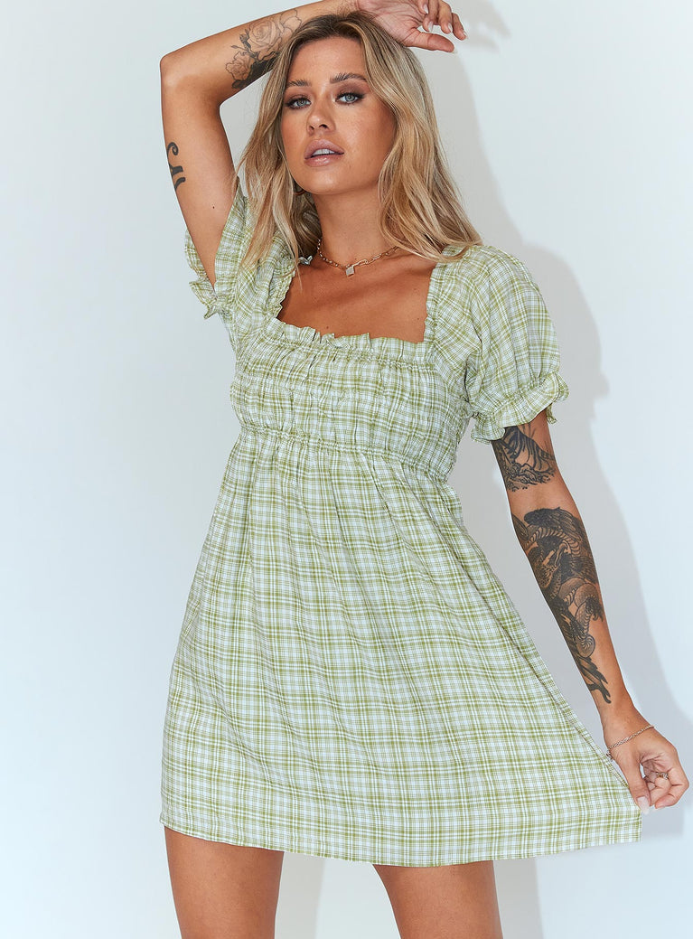 Daffie Mini Dress Green